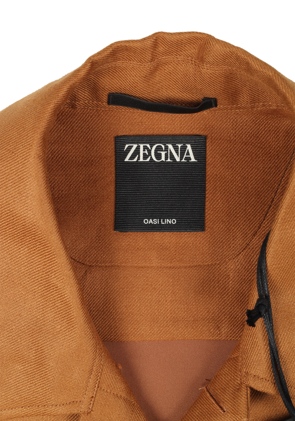 ZEGNA Oasi Lino Brown Overshirt – image 5
