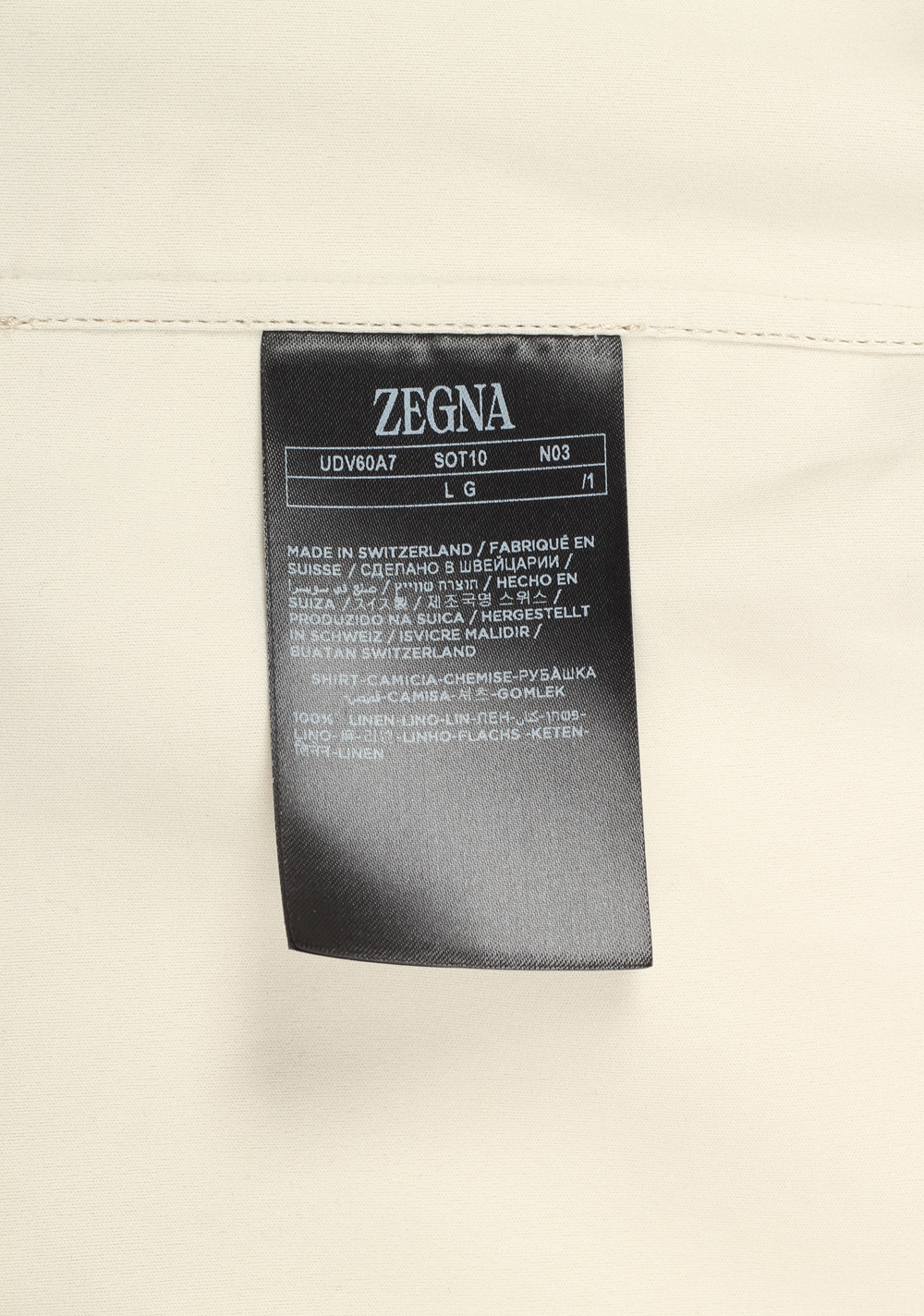 ZEGNA Oasi Lino Beige Overshirt – image 5