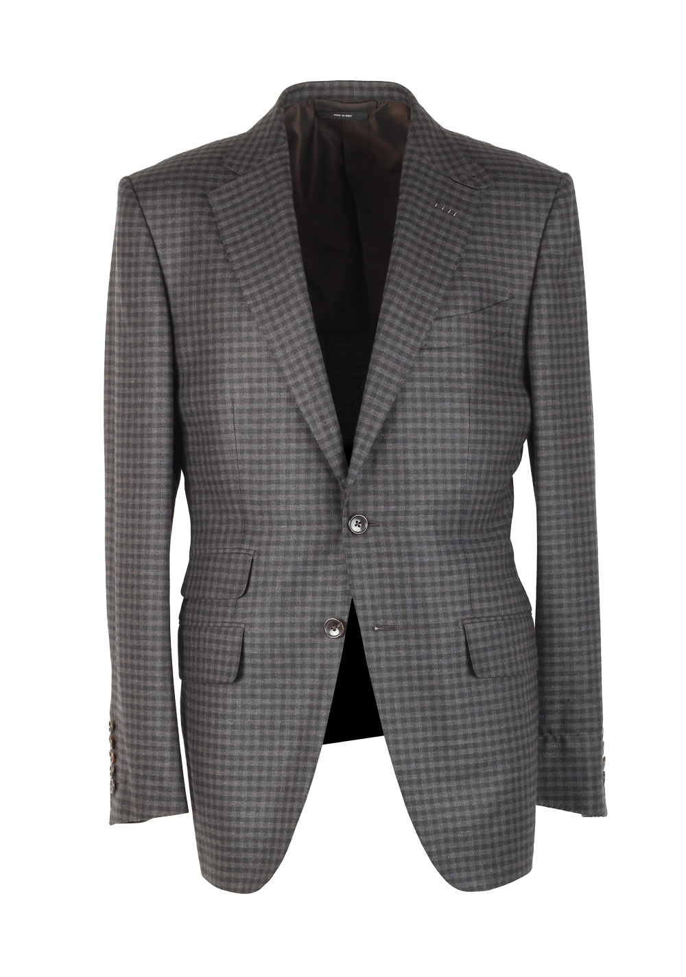 TOM FORD O’Connor Gray Checked Suit Size 48 / 38R U.S.