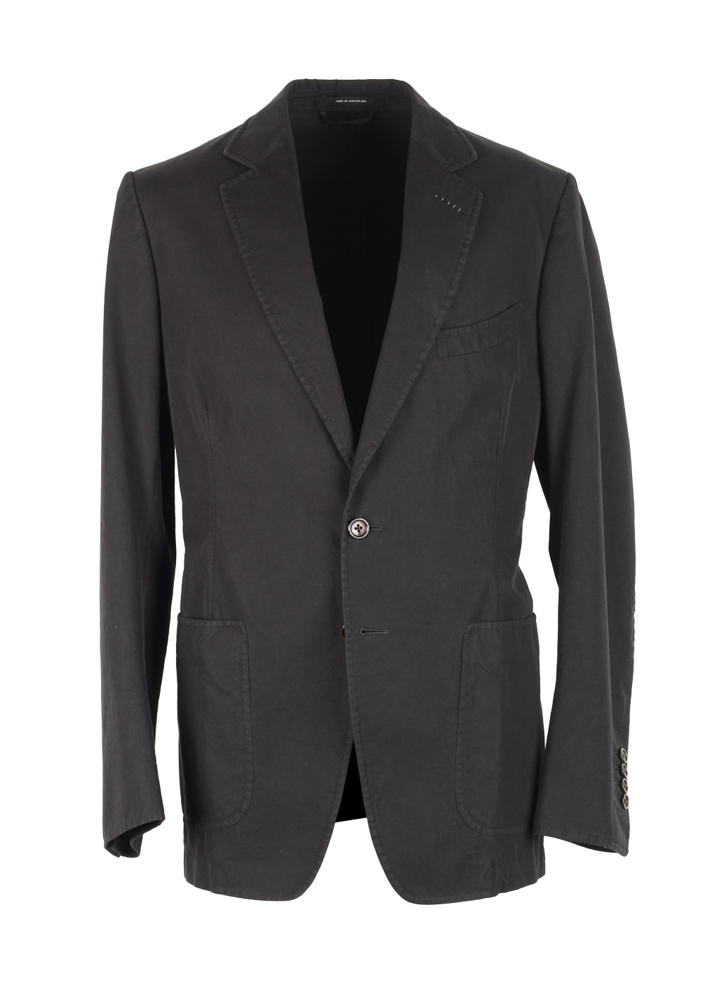 TOM FORD Black Sport Coat Size 48 / 38R U.S. In Cotton