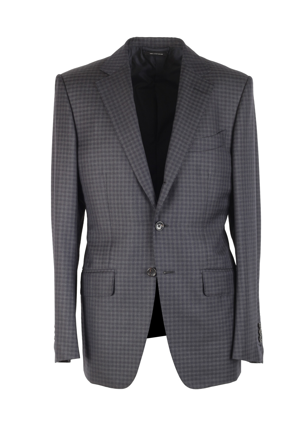 TOM FORD O’Connor Checked Blue Sport Coat Size 48 / 38R U.S. Fit Y