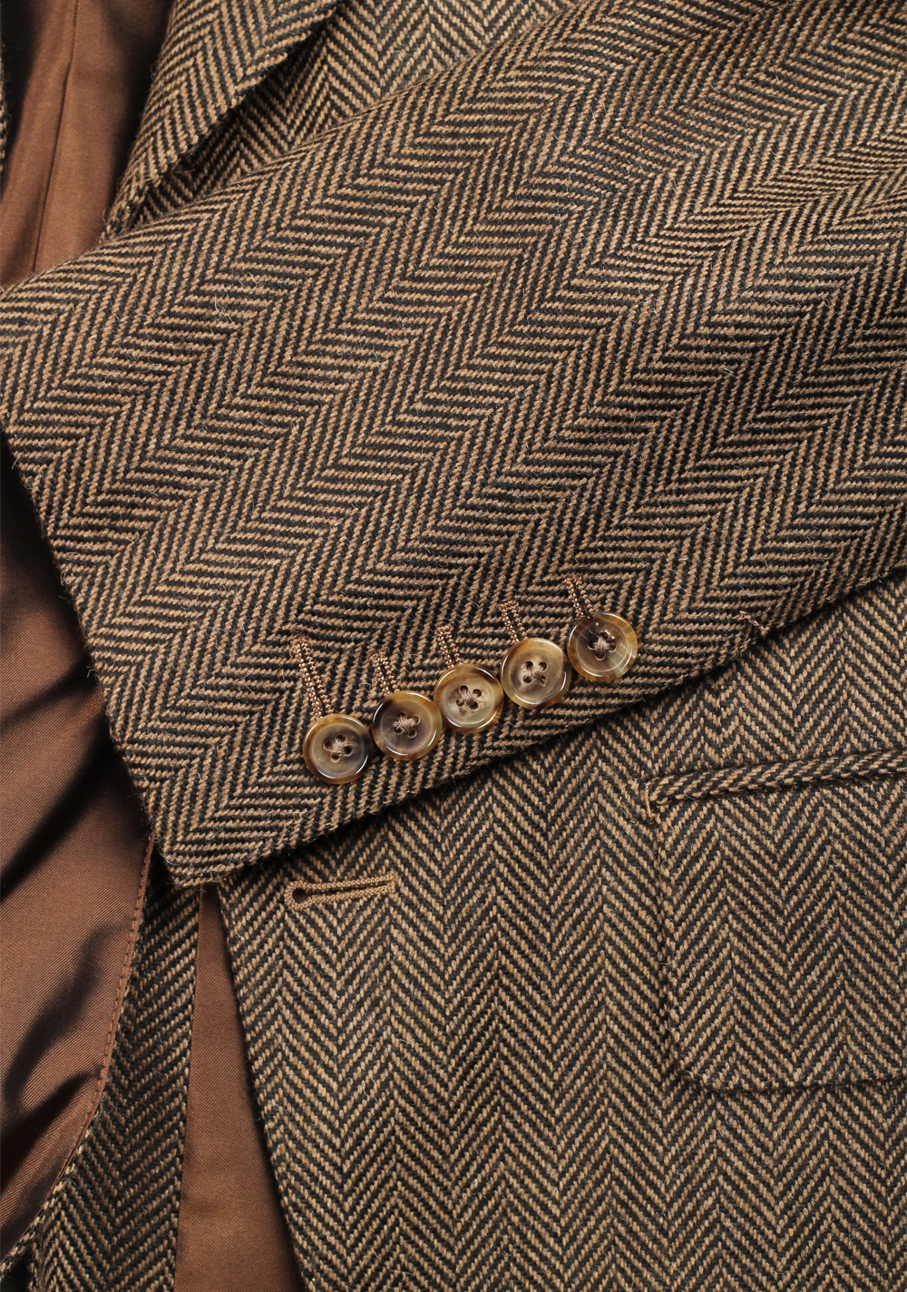 TOM FORD Atticus Brown Solid Sport Coat Size 46 / 36R U.S. in wool – image 4