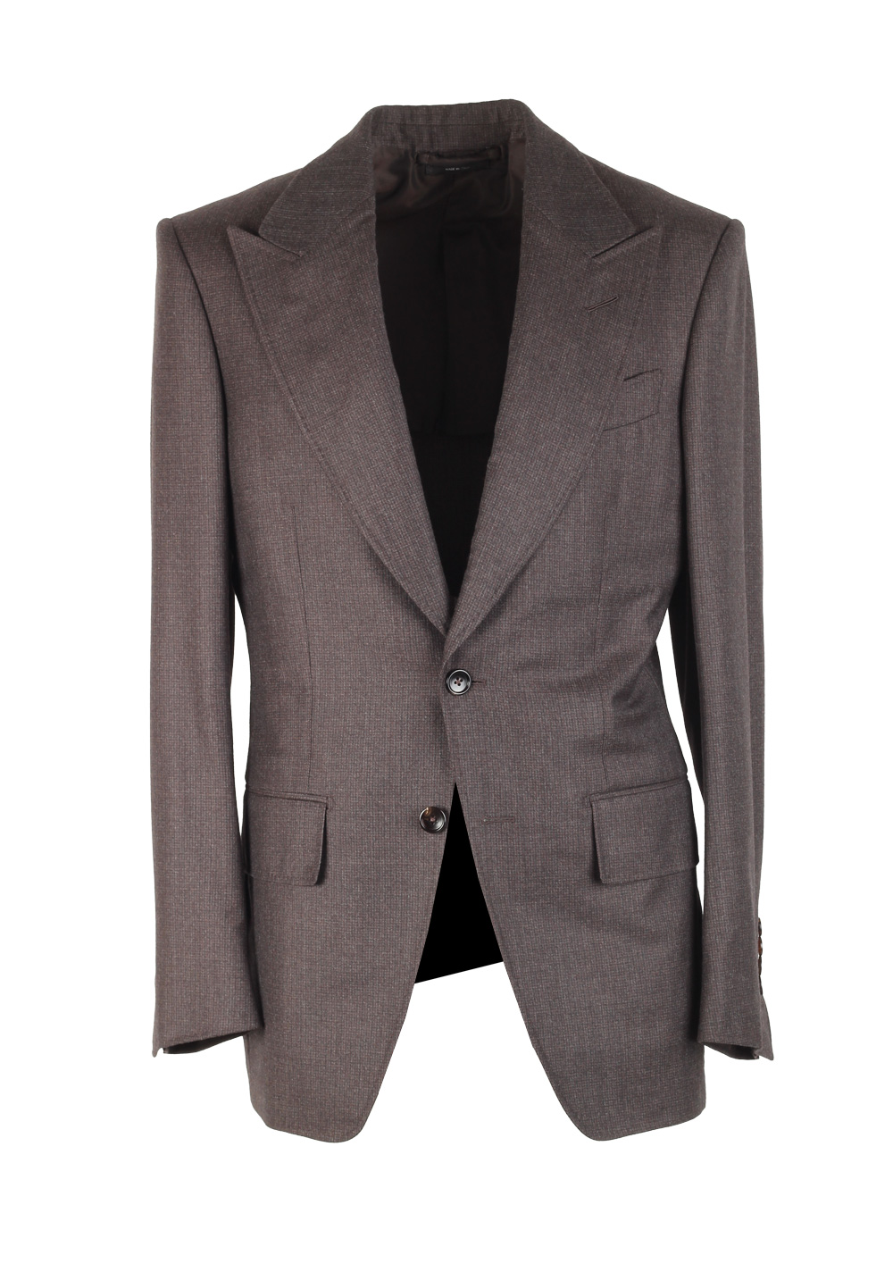 TOM FORD Atticus Brown Checked Sport Coat Size 46 / 36R U.S.