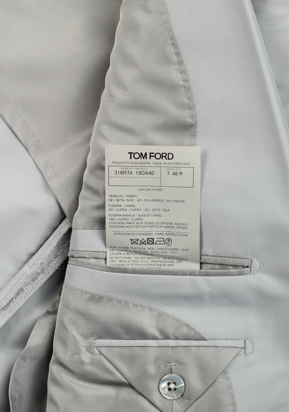 TOM FORD Cooper Gray Sport Coat Size 46 / 36R U.S. – image 6