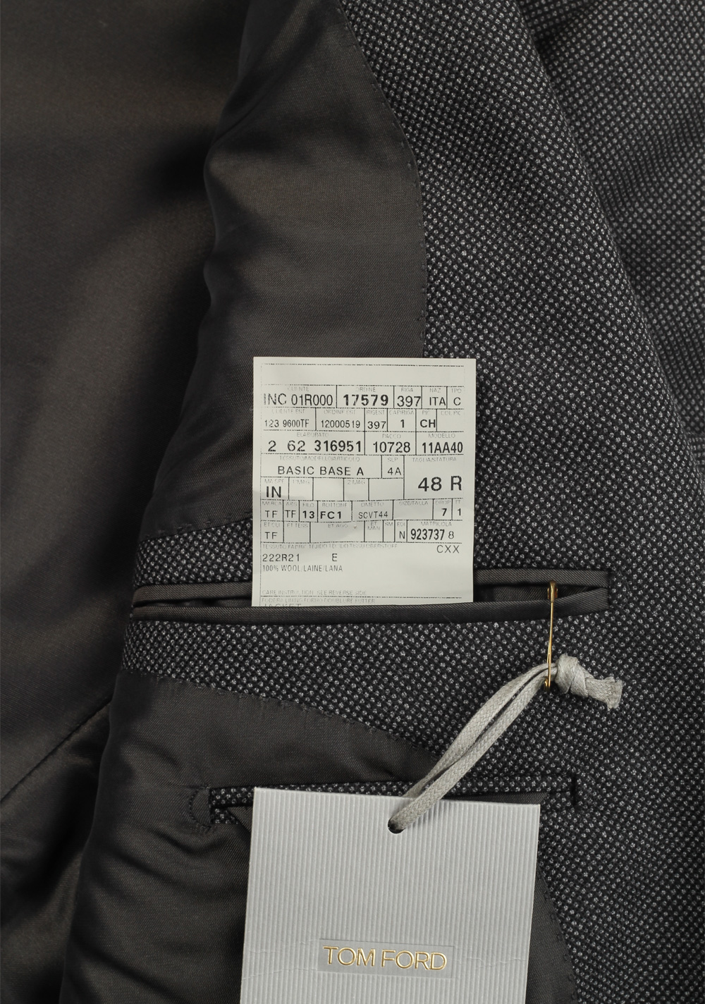 TOM FORD Windsor Gray Sport Coat Size 48 / 38R U.S. in wool – image 6