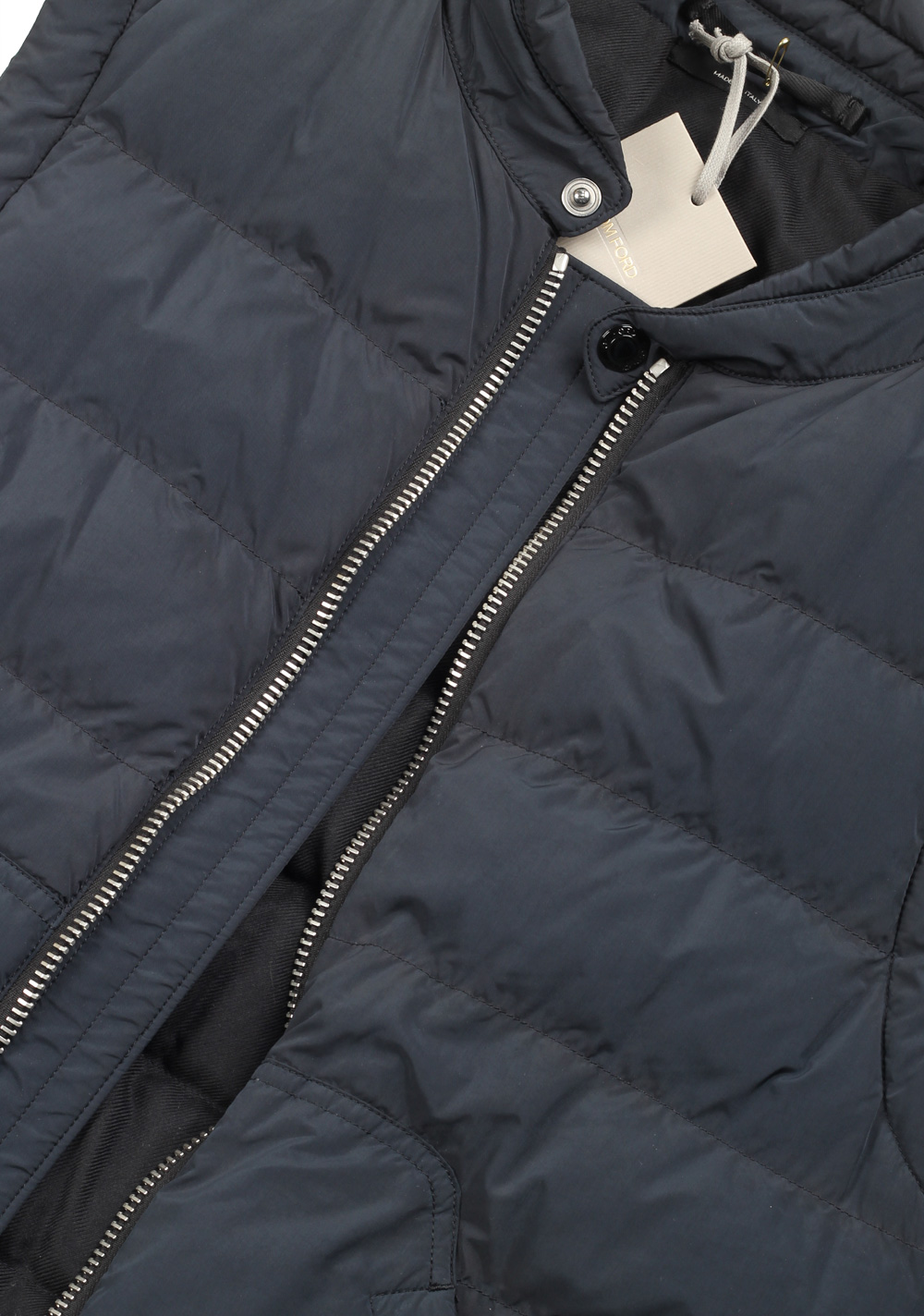 TOM FORD Blue Quilted Gilet Vest 48 / 38R U.S. – image 2
