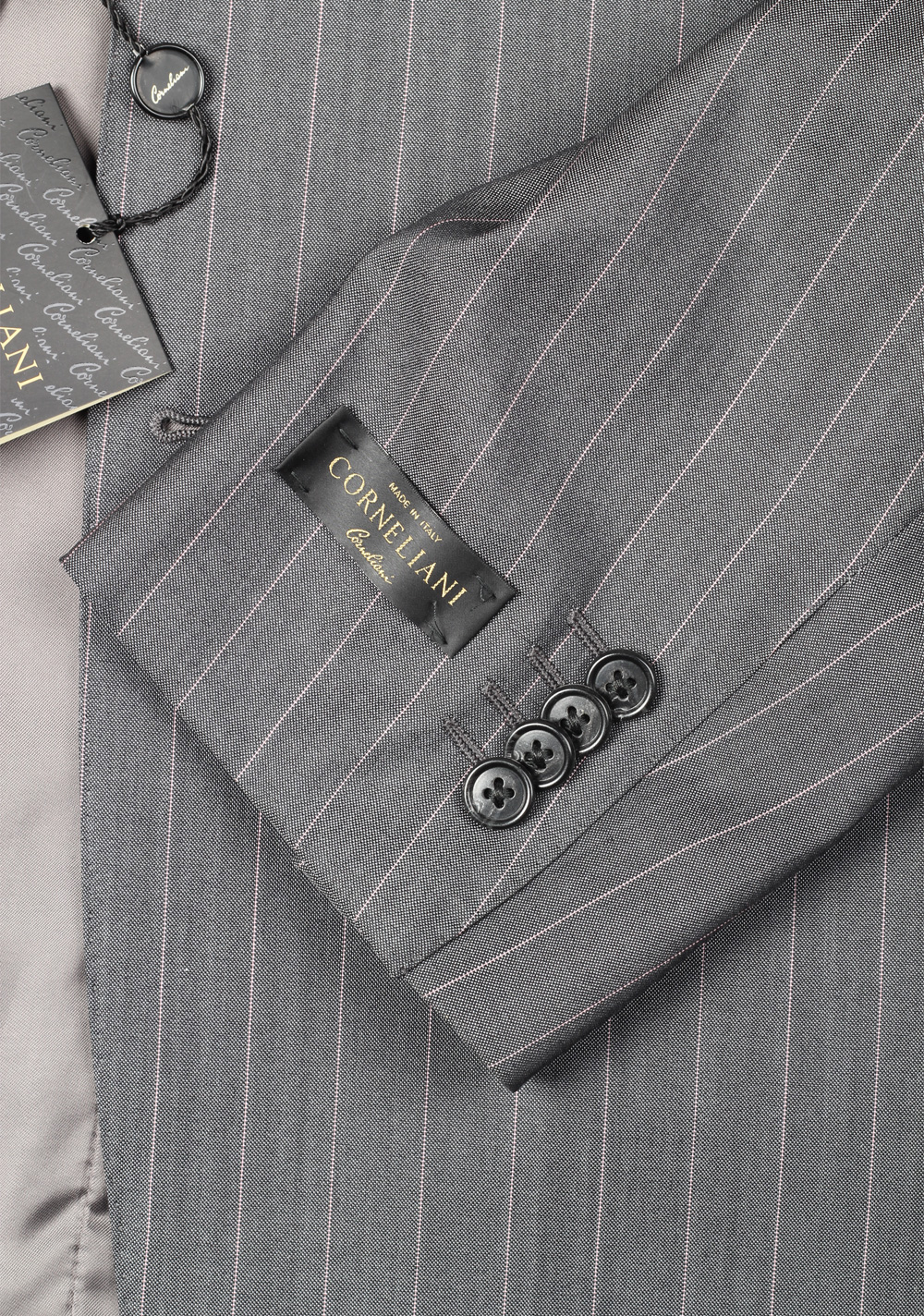 Corneliani Gray Striped Wool Silk Suit Size 54 / 44R U.S. – image 4