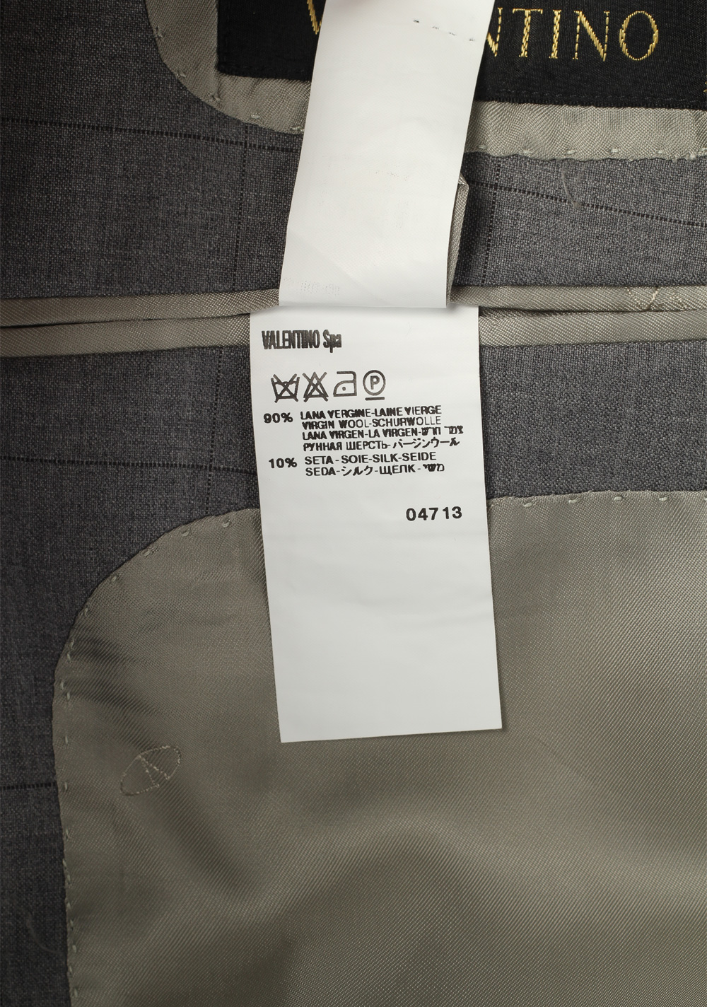 Valentino Gray Checked Suit Size 50 / 40R U.S. – image 6