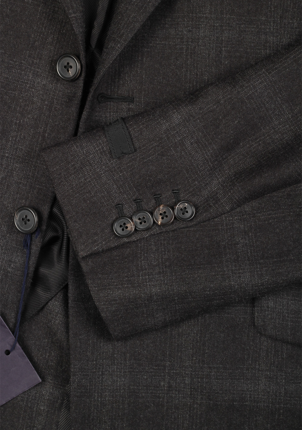 Prada Gray Checked Wool Cashmere Suit Size 54L / 44L U.S. – image 4