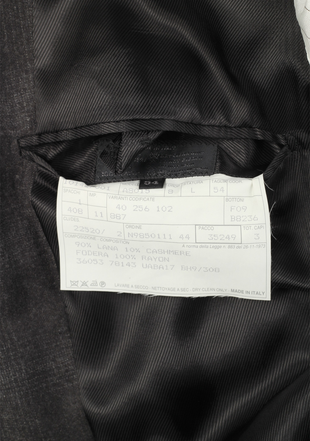 Prada Gray Checked Wool Cashmere Suit Size 54L / 44L U.S. – image 6