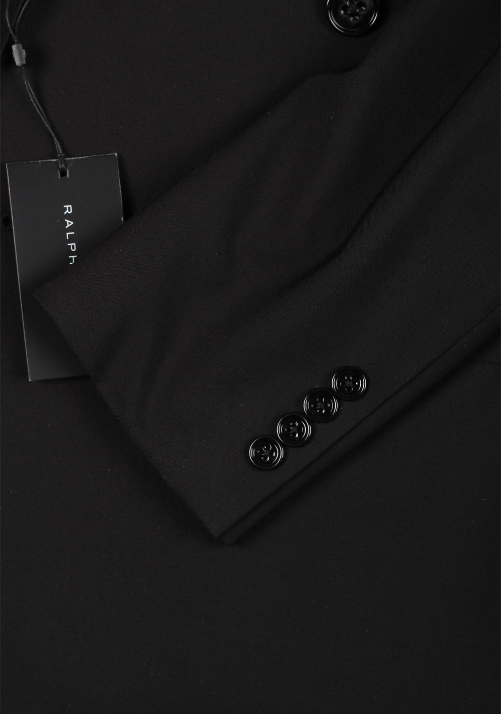Ralph Lauren Double Breasted Black Suit Size In Wool – image 4