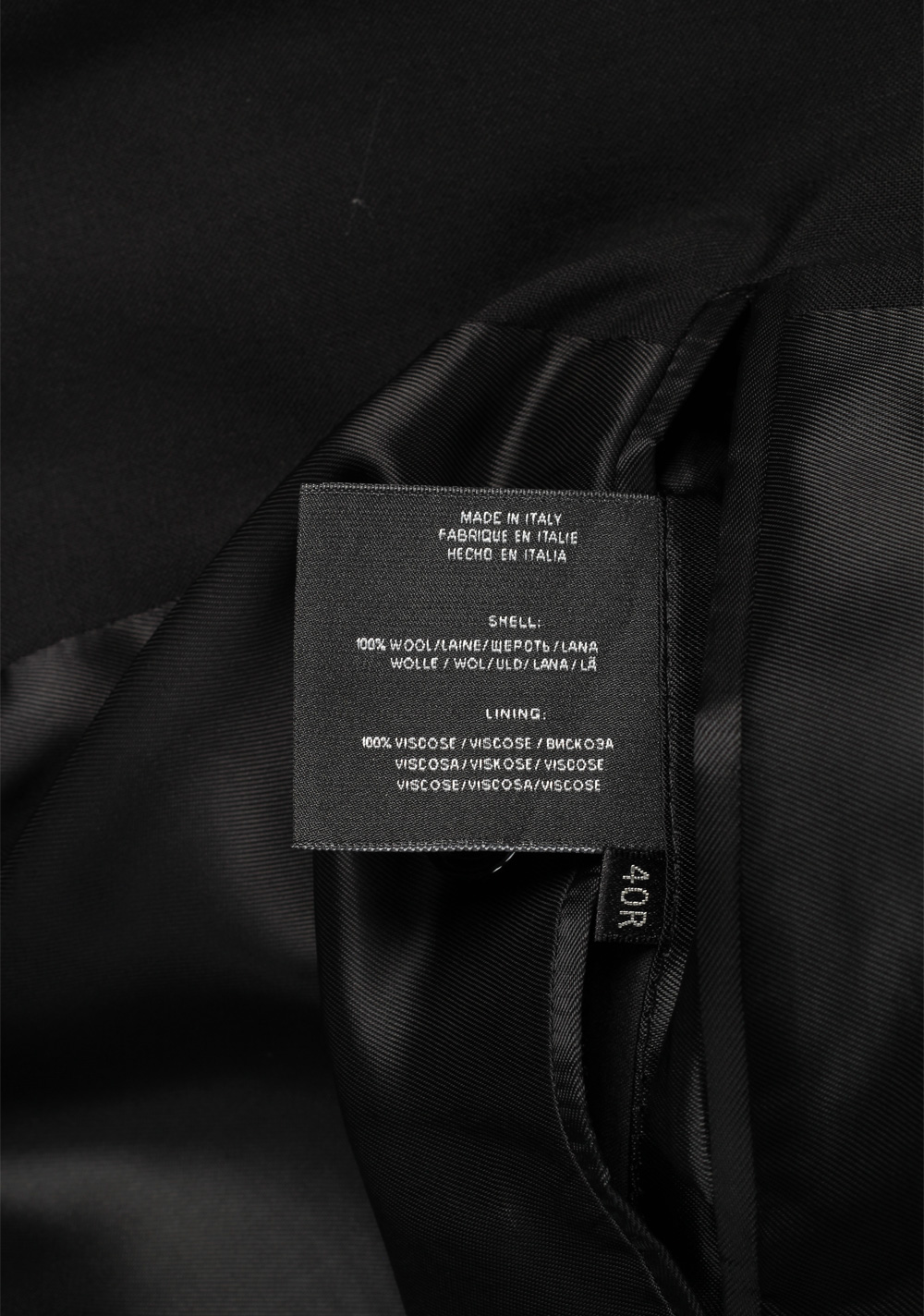 Ralph Lauren Double Breasted Black Suit Size In Wool – image 6