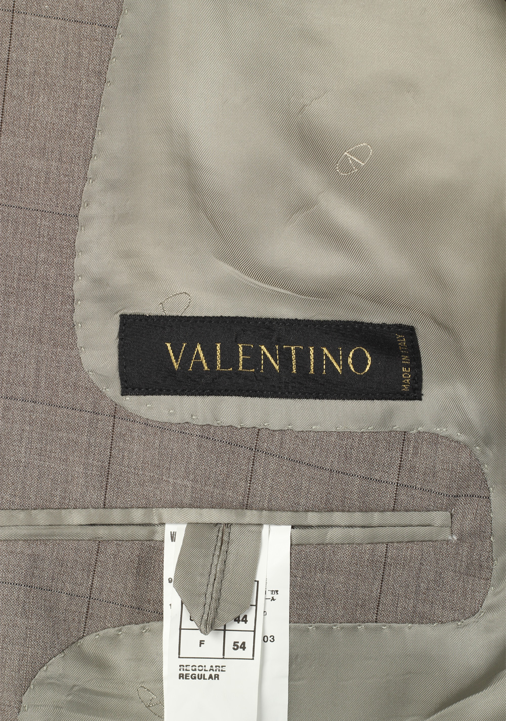 Valentino Gray Checked Suit Size 54 / 44R U.S. – image 7