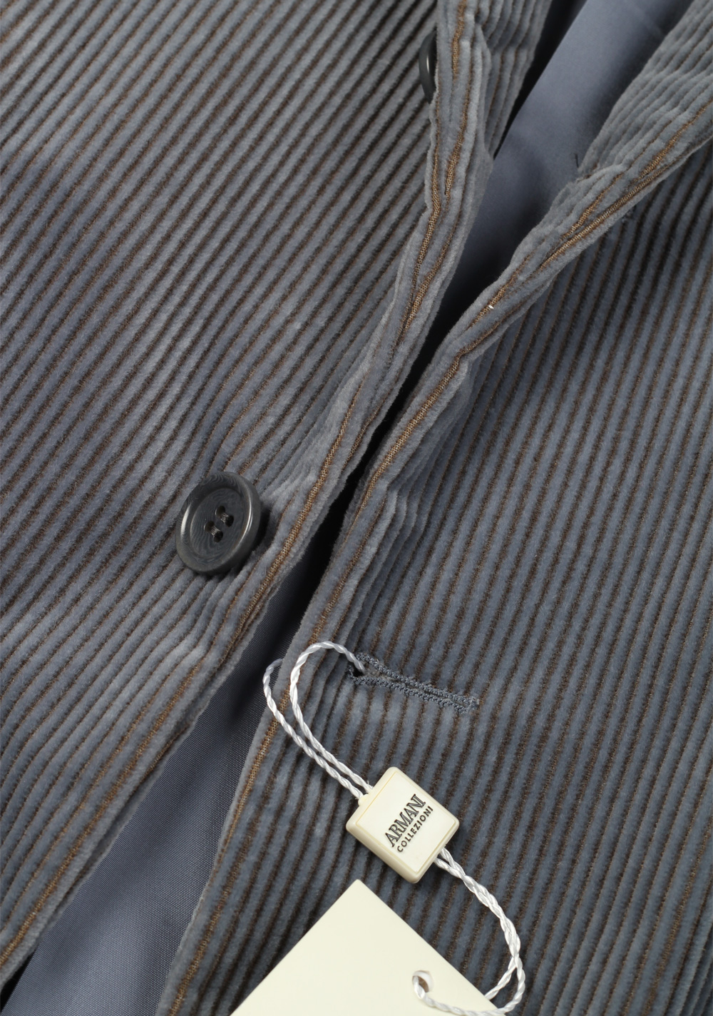 Armani Collezioni Blue Striped Sport Coat Size 50 / 40R U.S. in Cotton – image 3