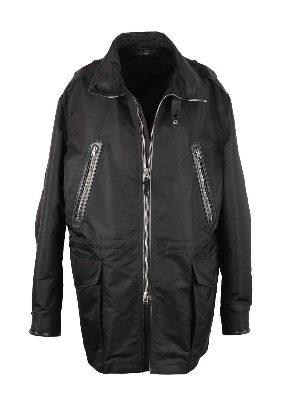 TOM FORD Black Field Jacket Coat Size 54 / 44R U.S.