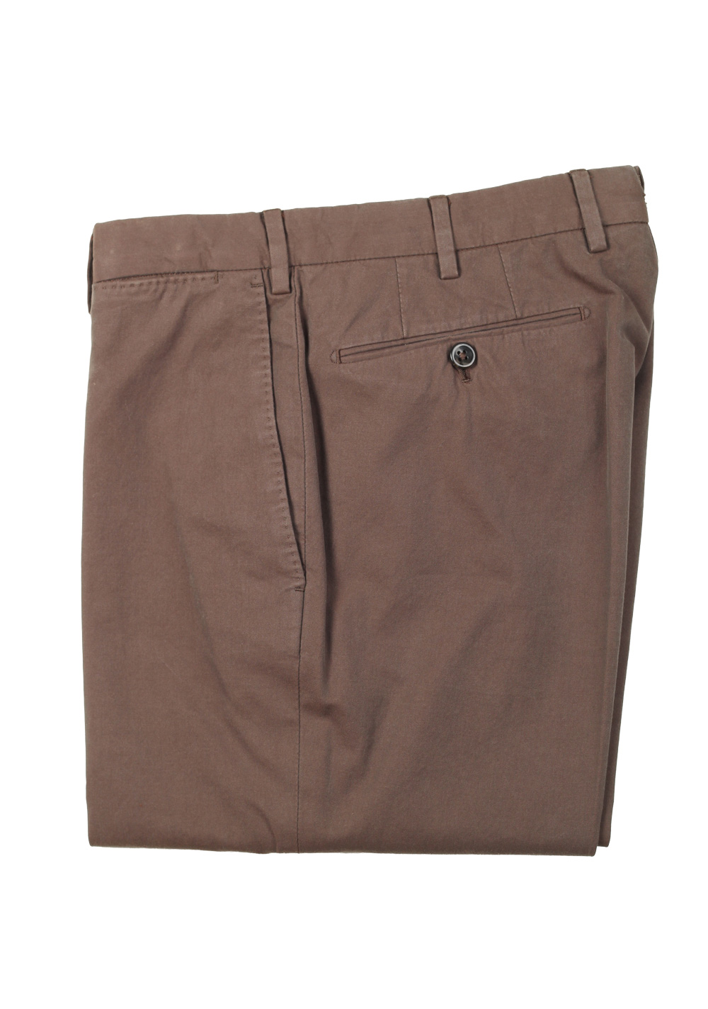 Incotex Greenish Brown Incochino Trousers Size 48 / 32 U.S. in Cotton
