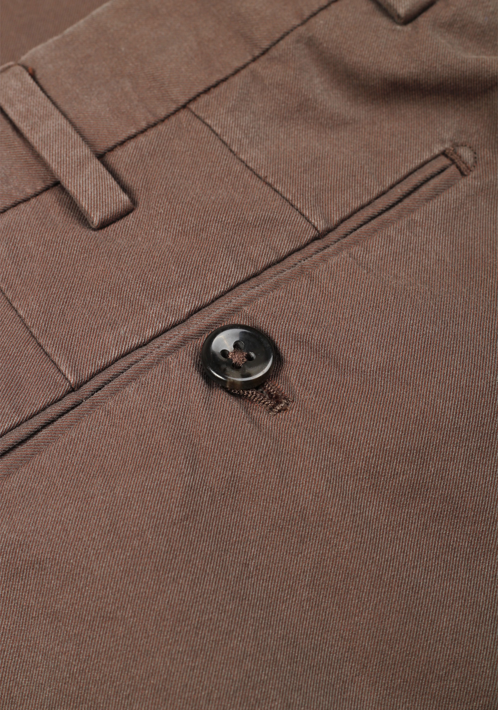 Incotex Greenish Brown Incochino Trousers Size 48 / 32 U.S. in Cotton – image 2