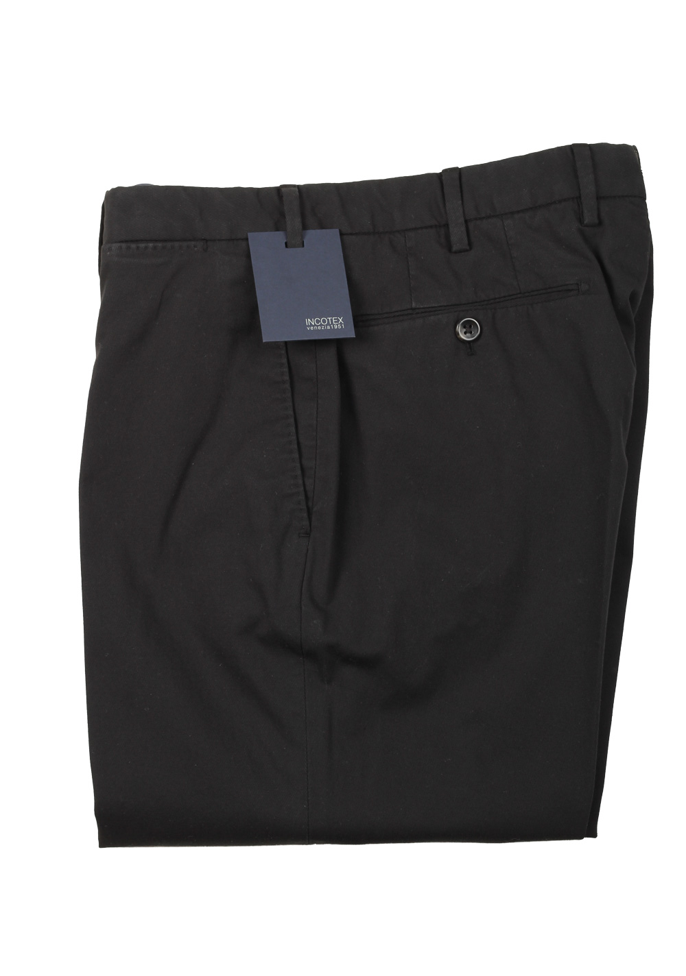 Incotex Black High Comfort Trousers Size 50 / 34 U.S.