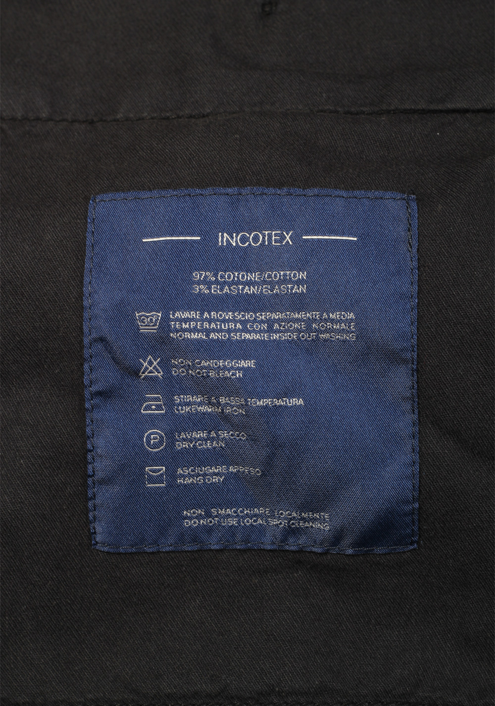 Incotex Black High Comfort Trousers Size 50 / 34 U.S. – image 5