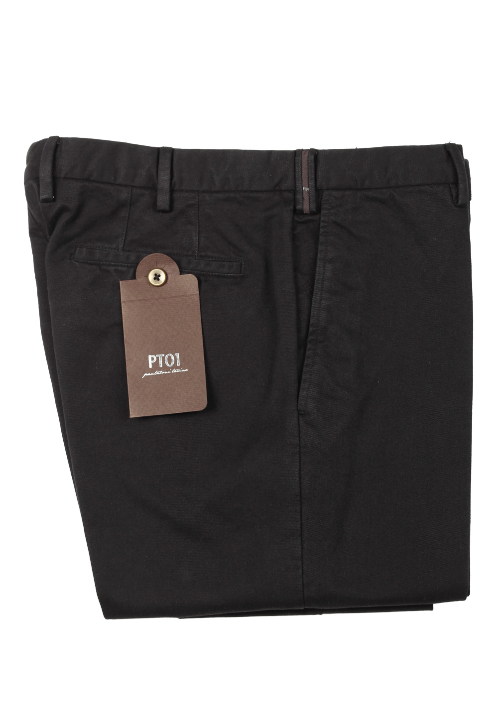 PT01 Black Trousers in Cotton