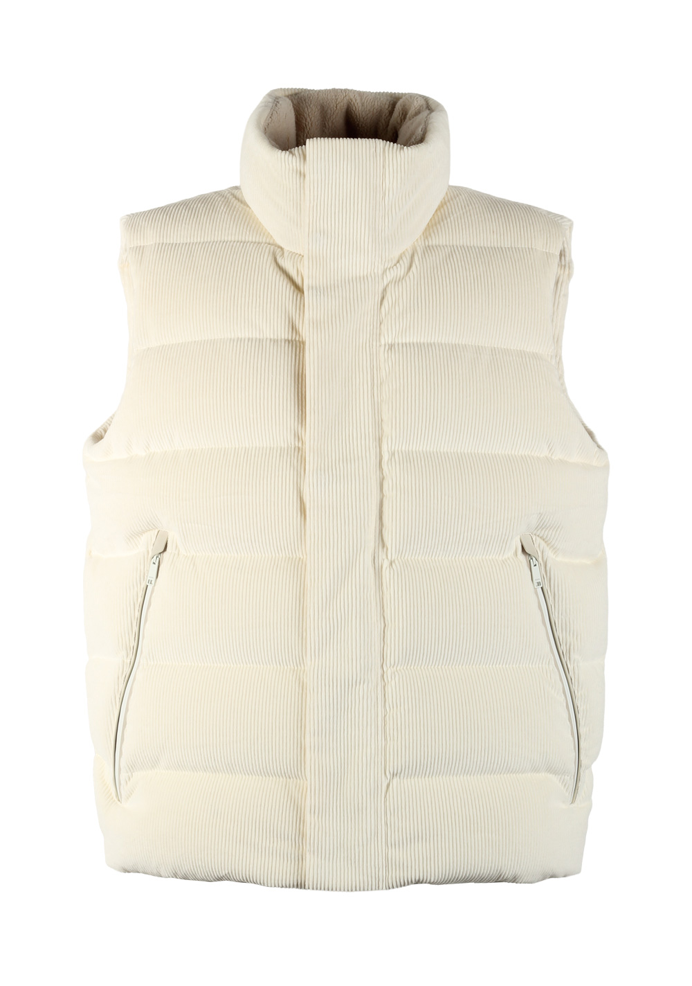 ZEGNA Cashco Elements Off White Corduroy Vest Outerwear – image 2