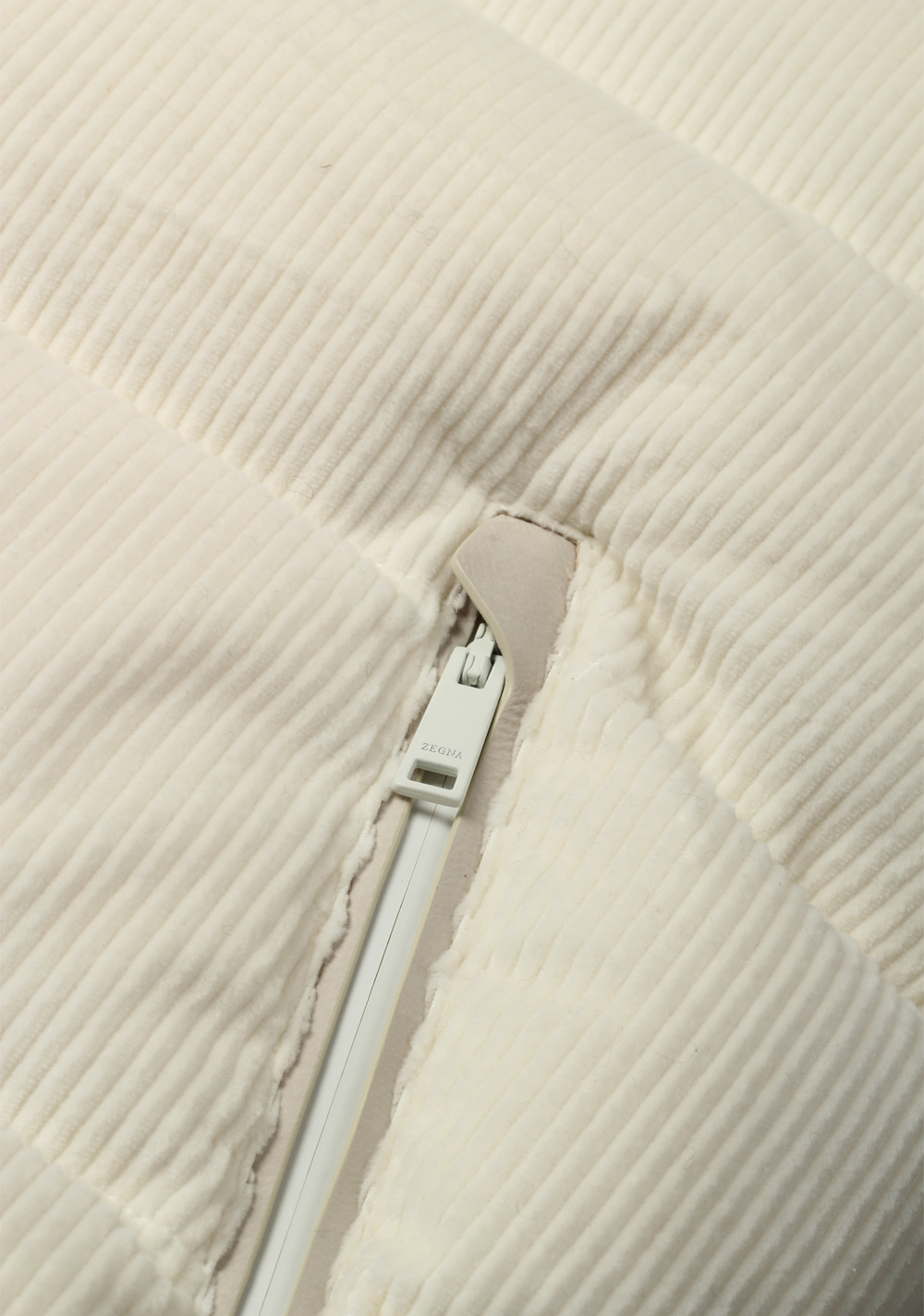 ZEGNA Cashco Elements Off White Corduroy Vest Outerwear – image 5