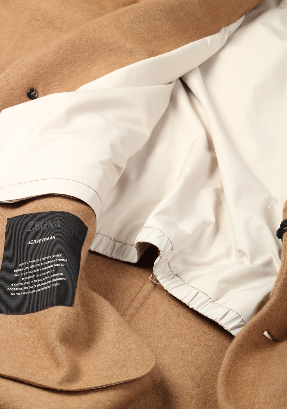 ZEGNA Jerseywear Camel Coat Size 54 / 44R U.S. – image 11