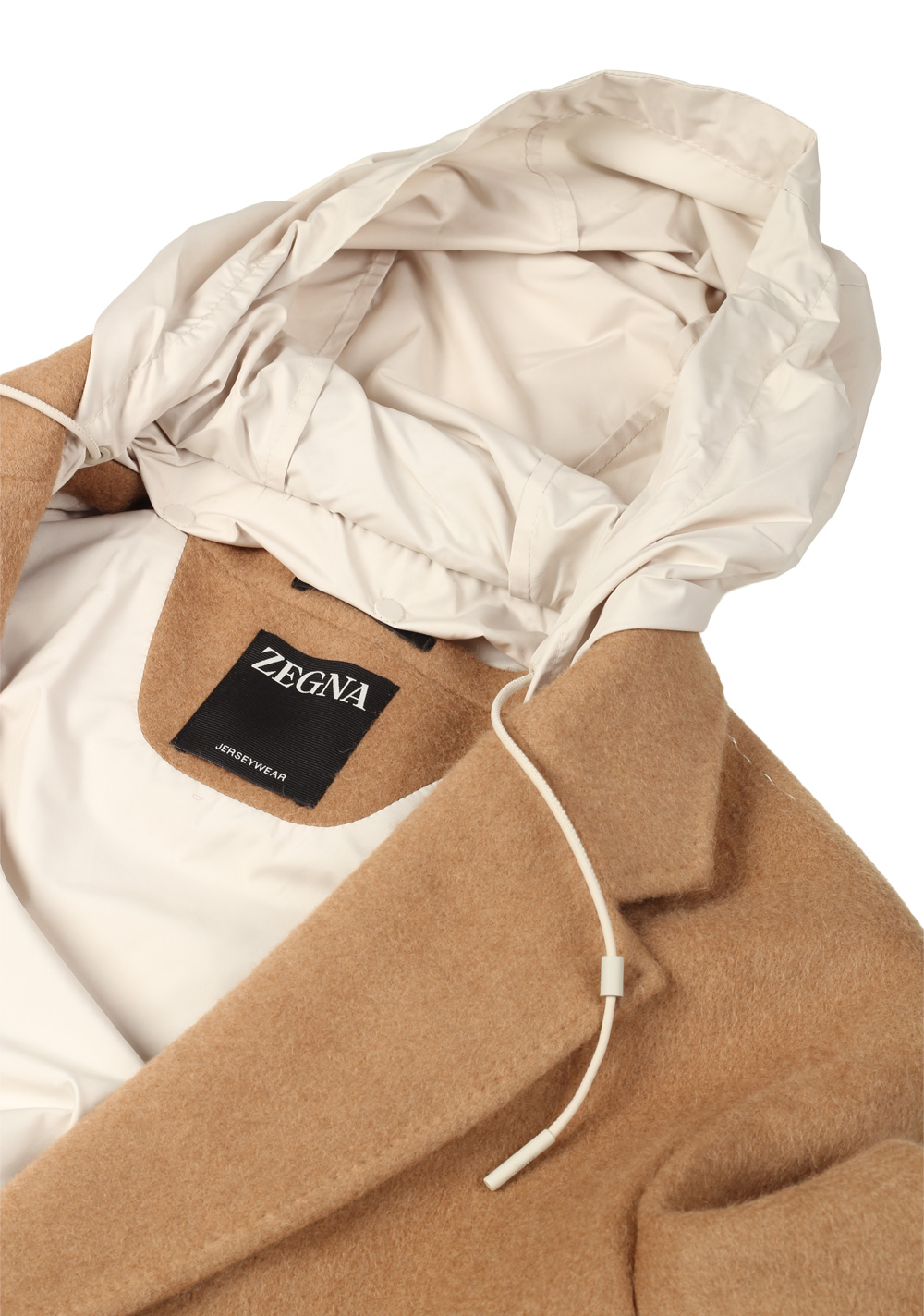 ZEGNA Jerseywear Camel Coat Size 54 / 44R U.S. – image 12