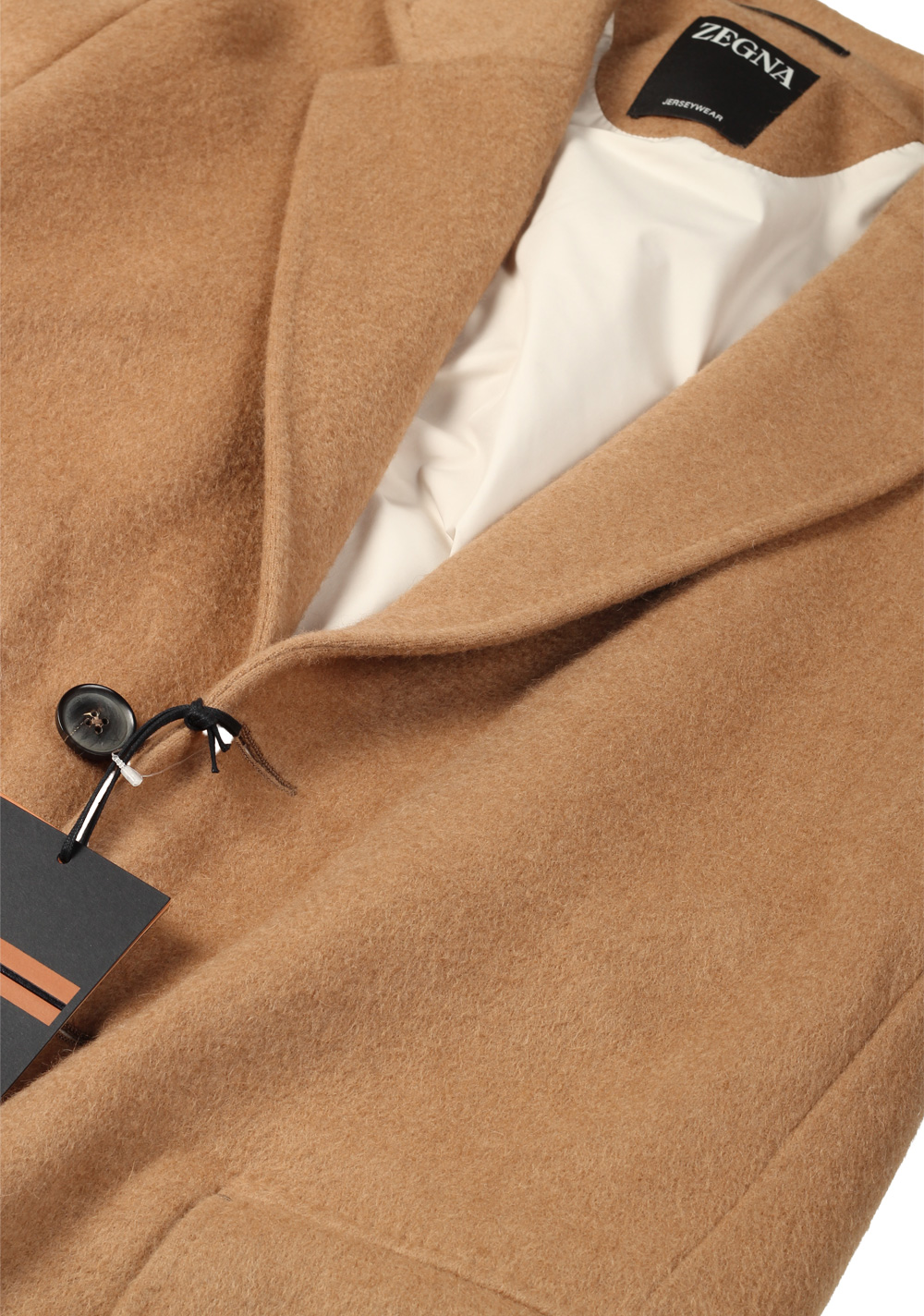 ZEGNA Jerseywear Camel Coat Size 54 / 44R U.S. – image 2