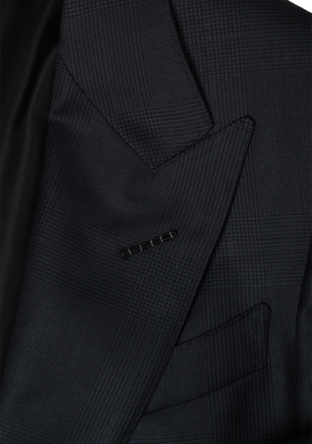 TOM FORD Shelton Wool Checked Blue Suit – image 5