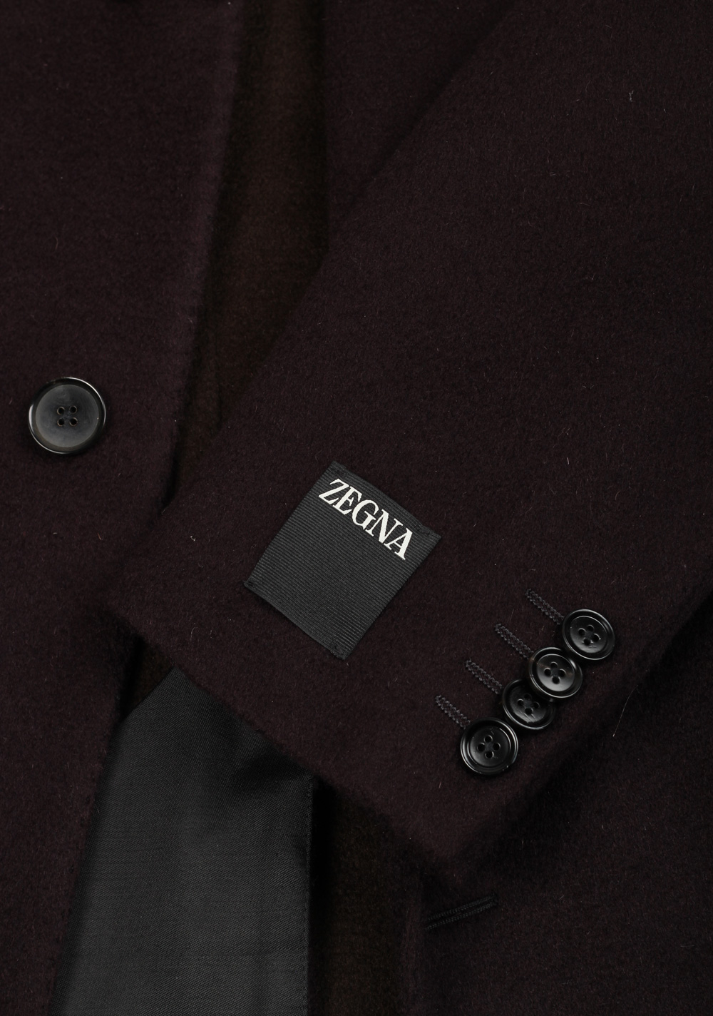 ZEGNA Oasi Cashmere Boysenberry Overcoat Size 56 / 46R U.S. – image 4