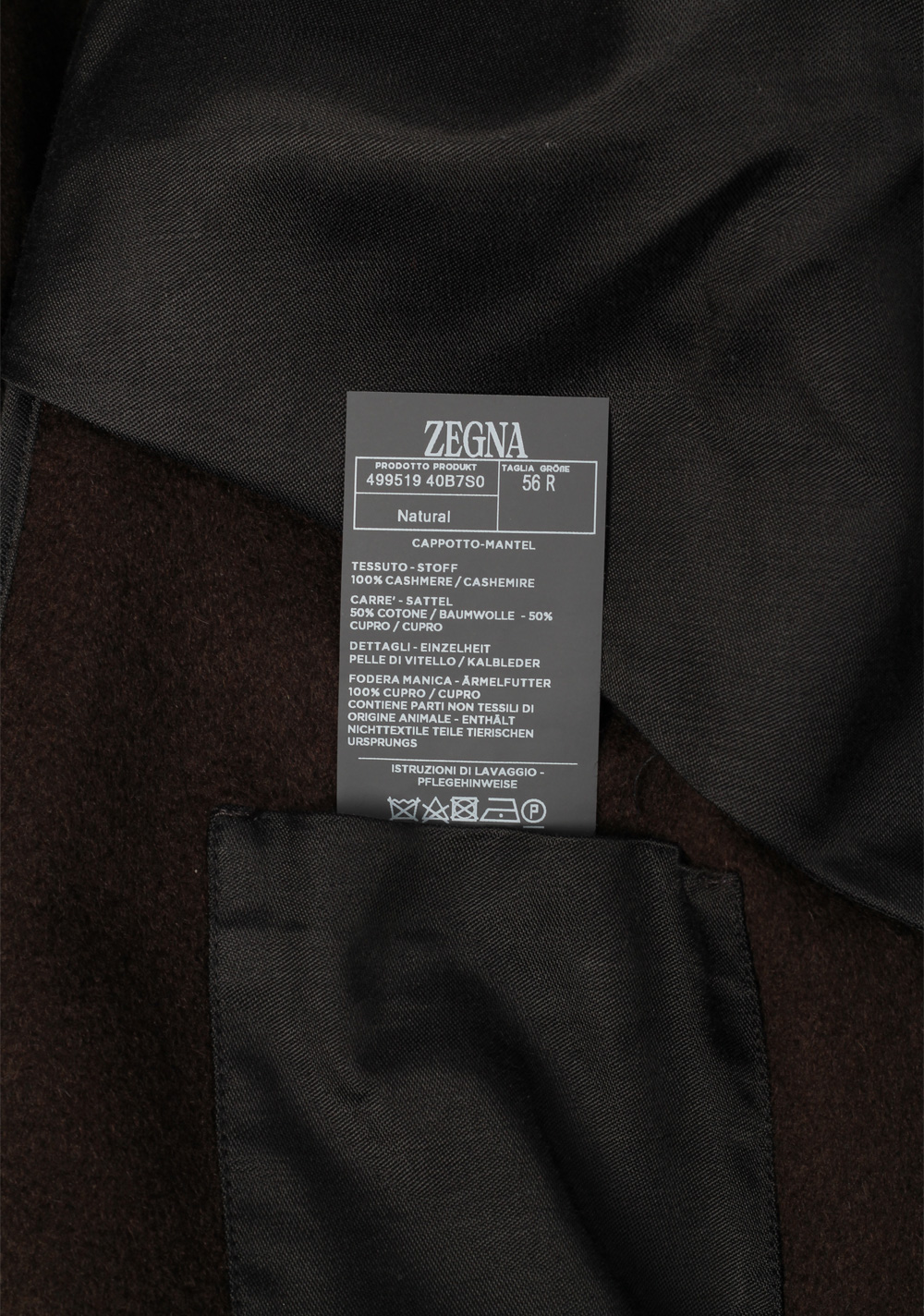 ZEGNA Oasi Cashmere Boysenberry Overcoat Size 56 / 46R U.S. – image 7