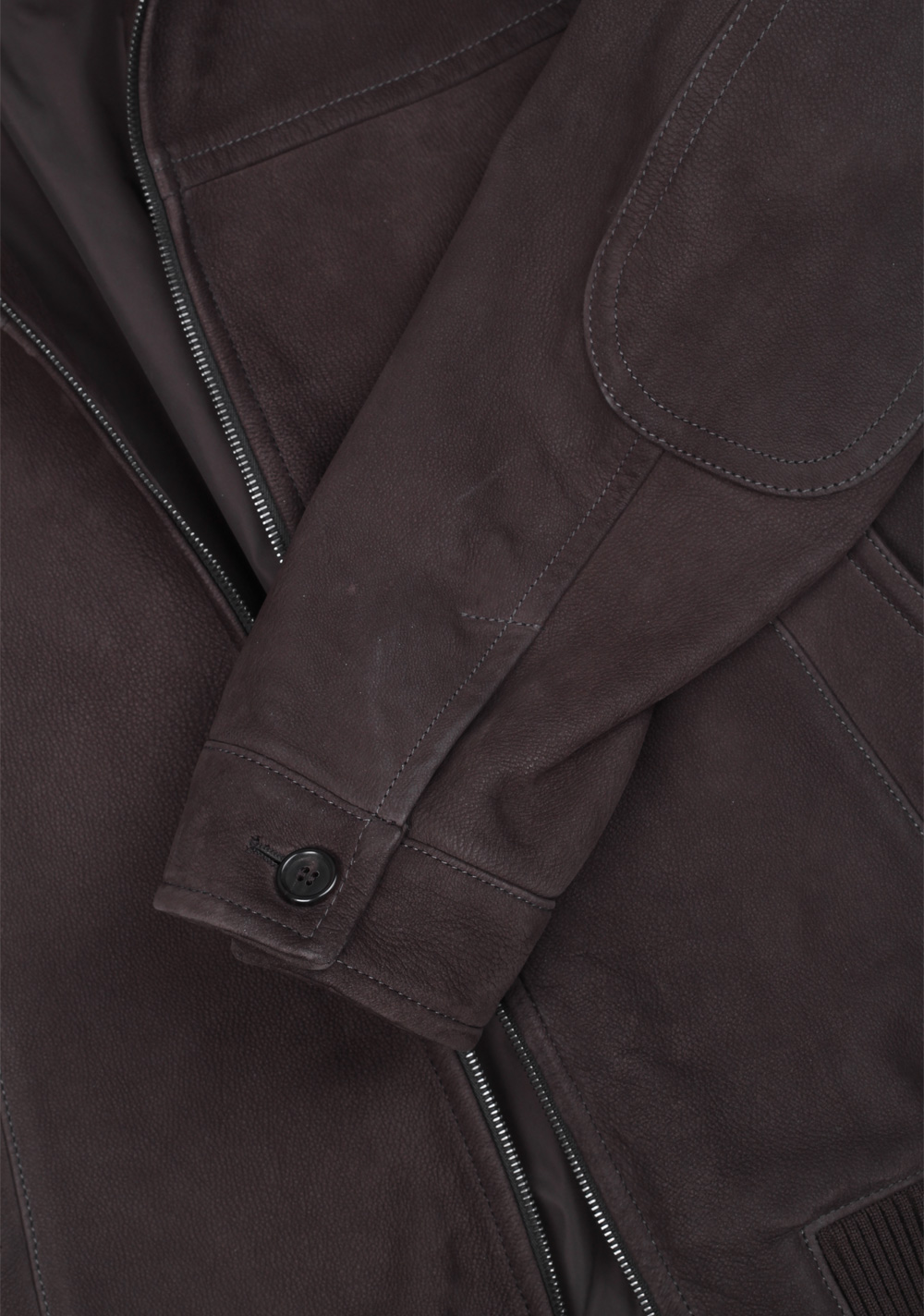 Prada Brown Leather Jacket Coat Size 54 / 44R U.S. Outerwear – image 5