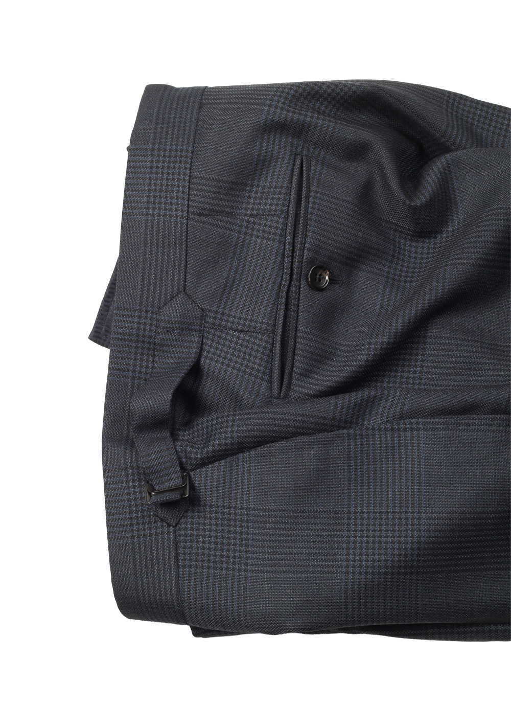 TOM FORD O’Connor Wool Silk James Bond Checked Blue Suit – image 8