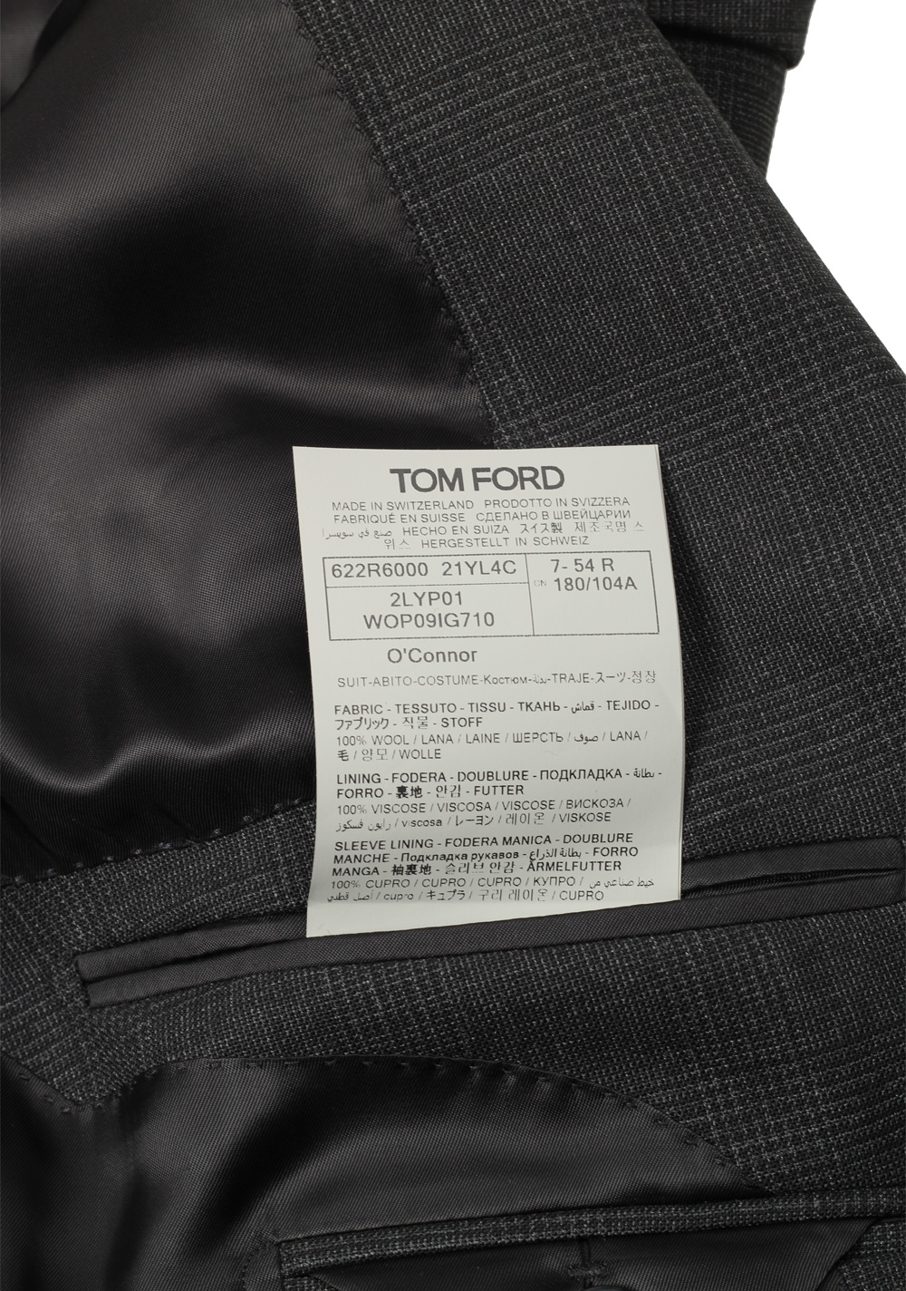 TOM FORD O’Connor Checked Gray Suit in Wool – image 6