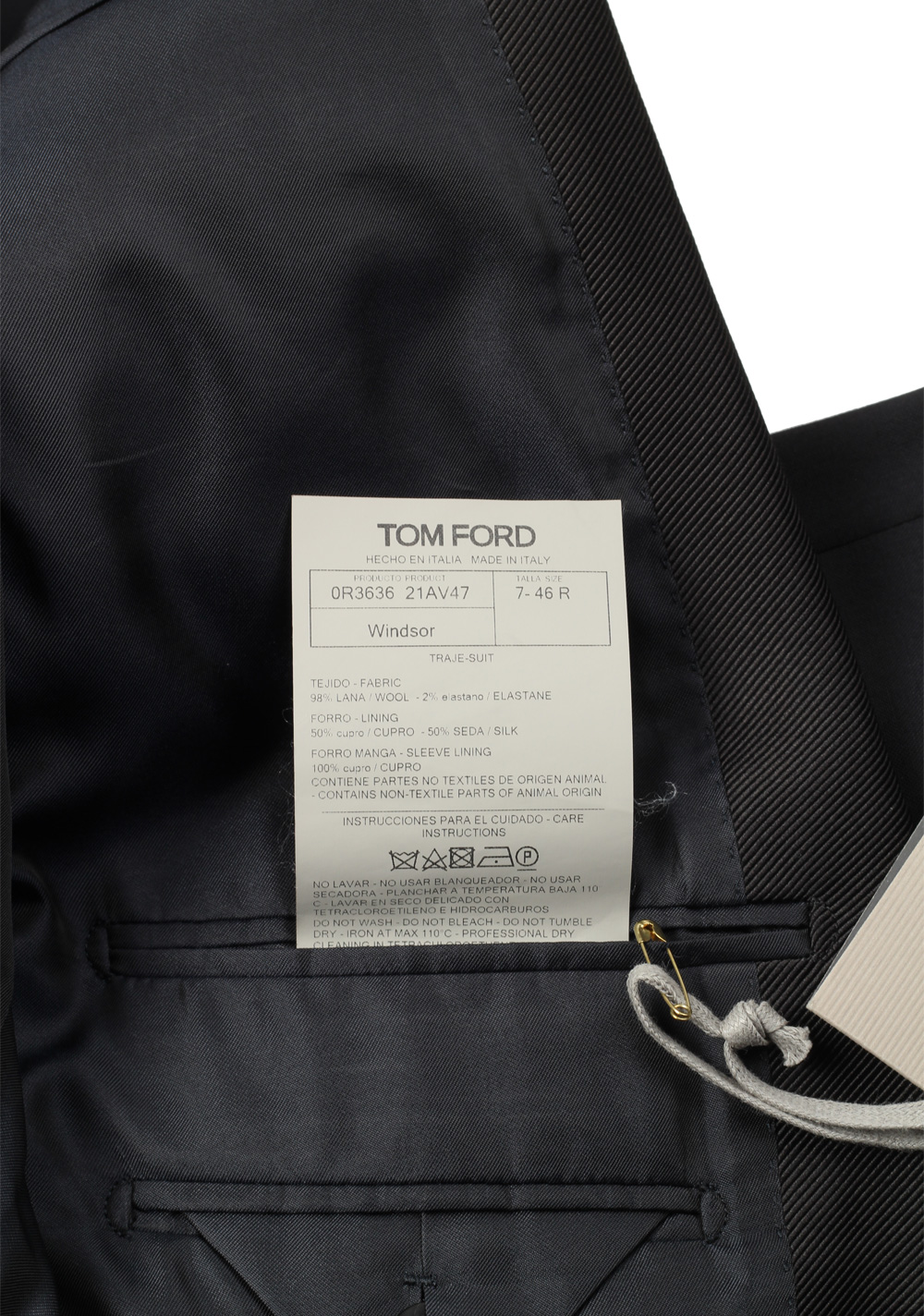 TOM FORD Windsor Blue Tuxedo Suit Size 46 / 36R U.S. – image 6