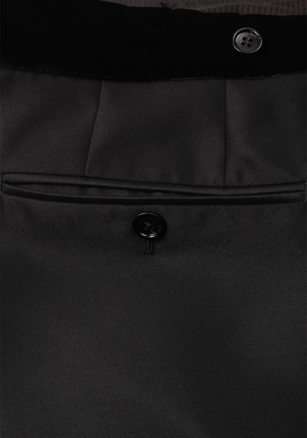 TOM FORD Black Mohair Blend Cocktail Tuxedo Trousers Size 56 / 40 U.S. – image 2
