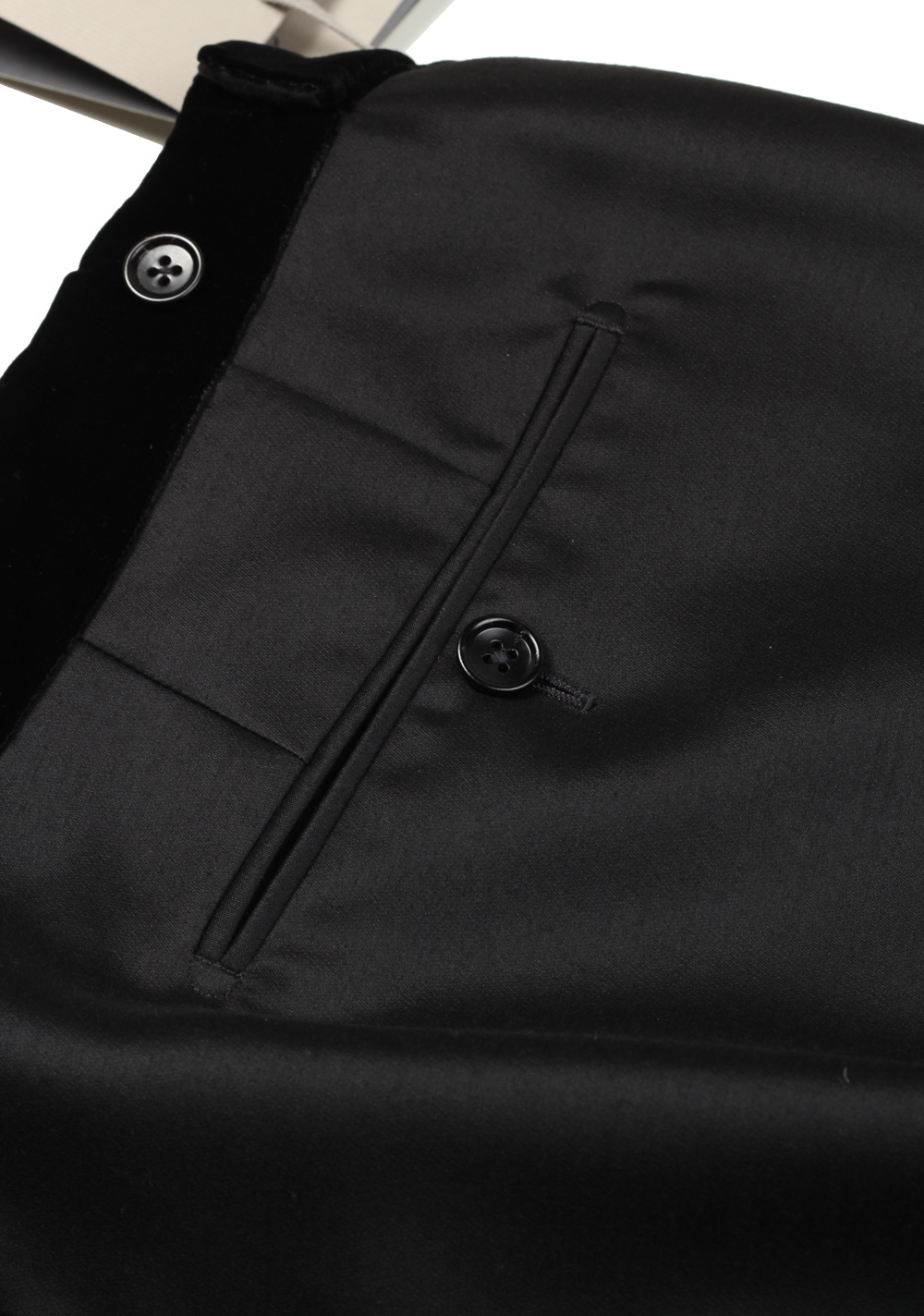 TOM FORD Black Wool Silk Cocktail Tuxedo Trousers Size 54 / 38 U.S. – image 4