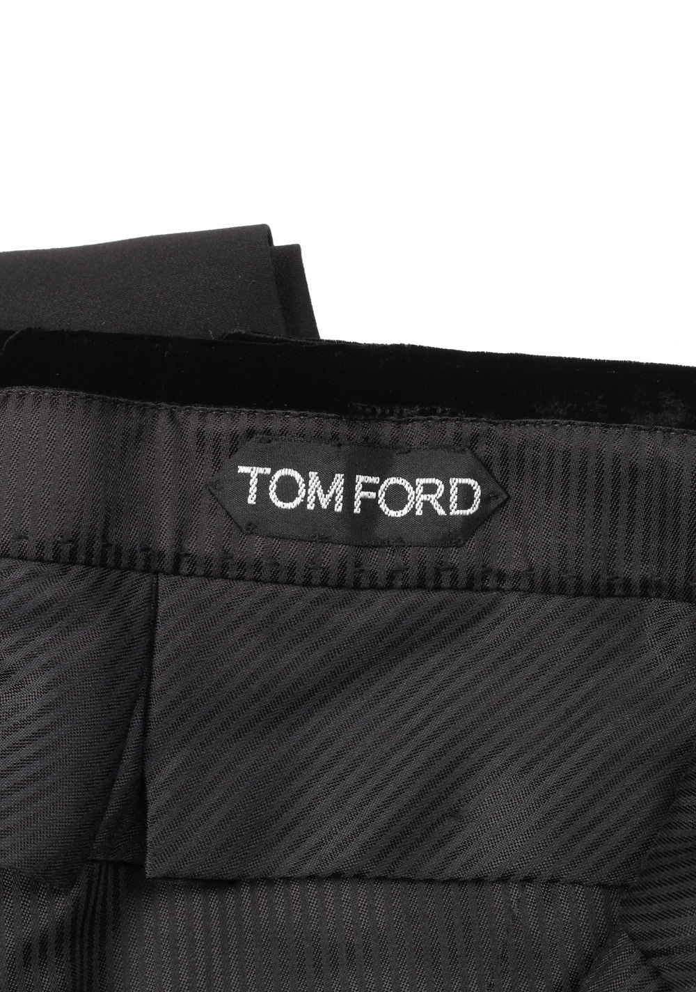 TOM FORD Black Wool Silk Cocktail Tuxedo Trousers Size 54 / 38 U.S. – image 6