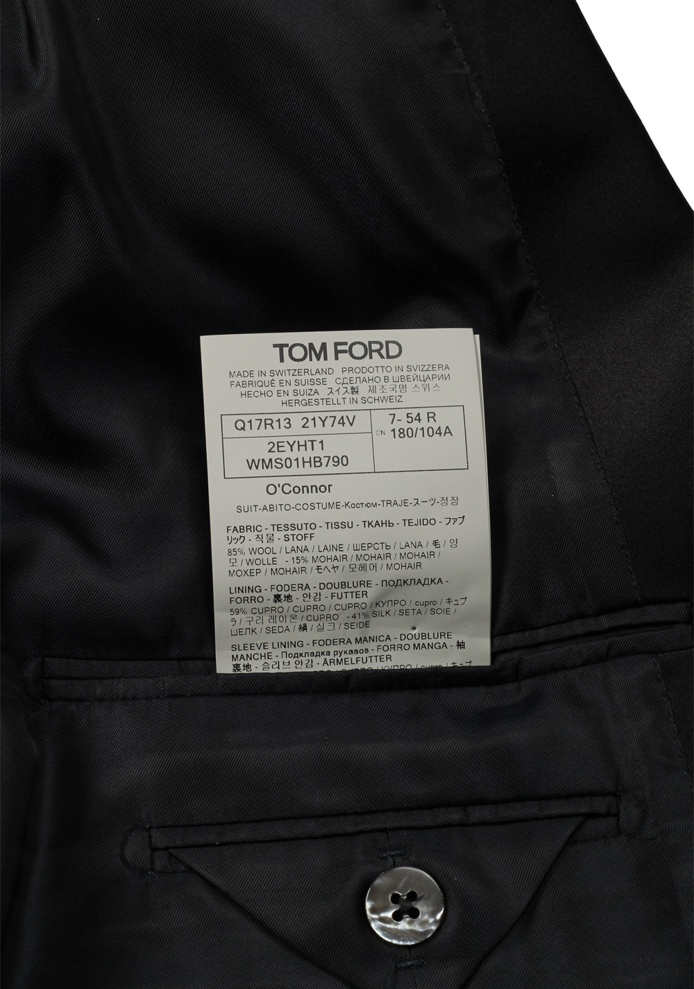 TOM FORD O’Connor Black Mohair Blend Tuxedo Suit – image 6