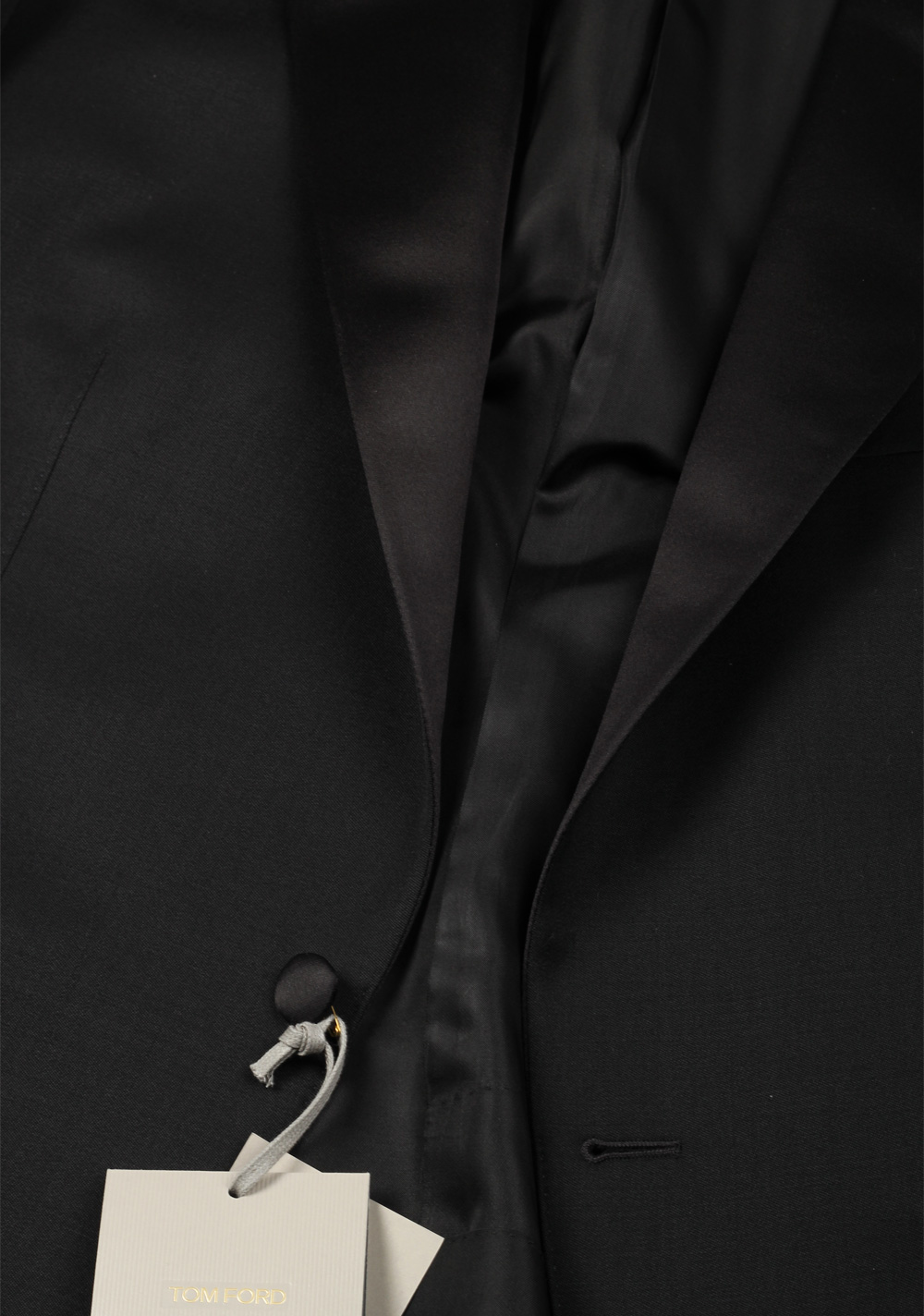 TOM FORD O’Connor Black Tuxedo Suit Smoking  Shawl Collar Size 56 / 46R U.S. Fit Y – image 2