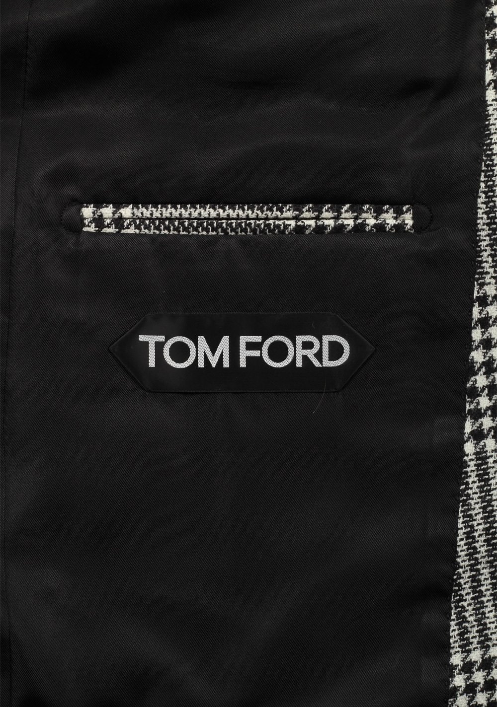 TOM FORD Shelton Wool Checked Black White Flannel Suit – image 6