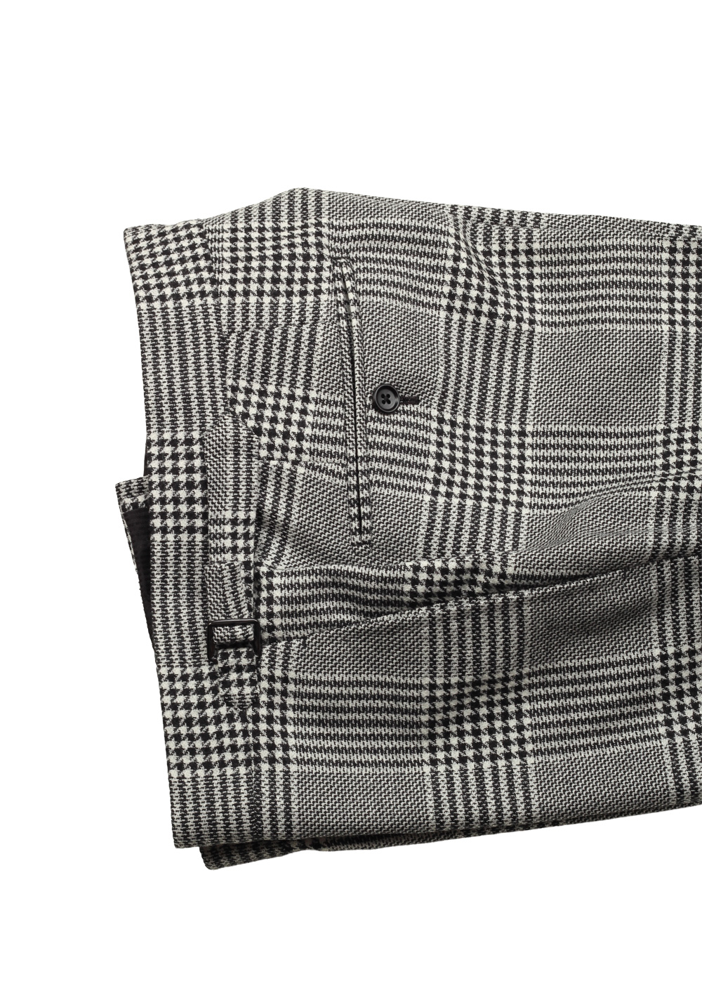 TOM FORD Shelton Wool Checked Black White Flannel Suit – image 7