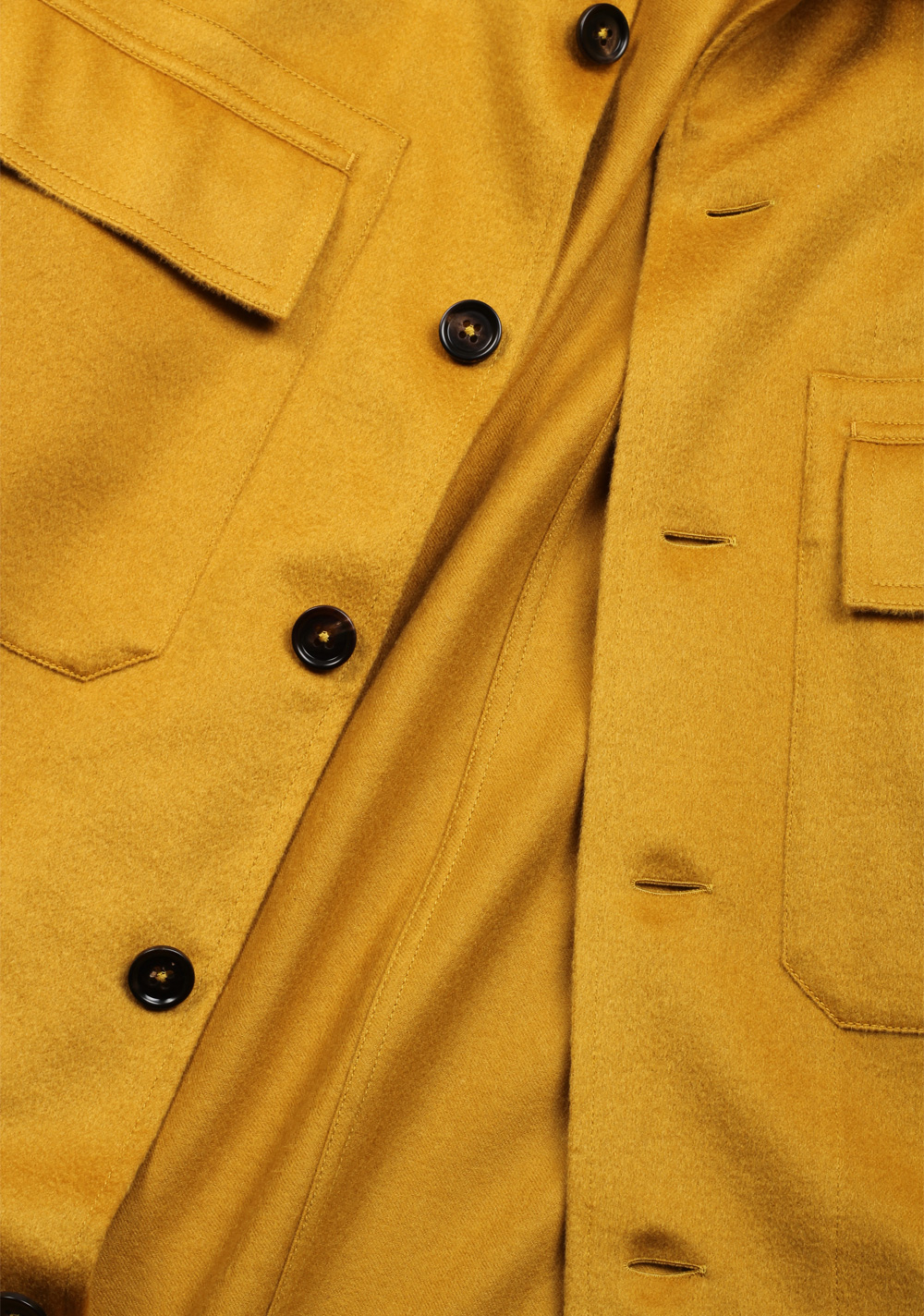 ZEGNA Mustard Yellow Oasi Alba Cashmere Overshirt – image 2
