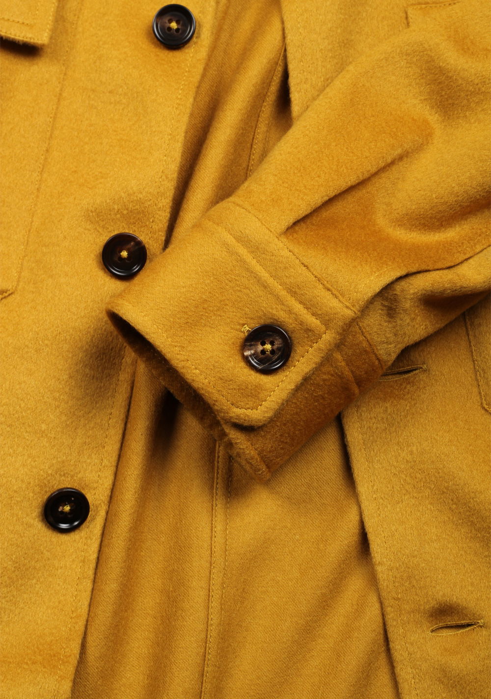 ZEGNA Mustard Yellow Oasi Alba Cashmere Overshirt – image 4