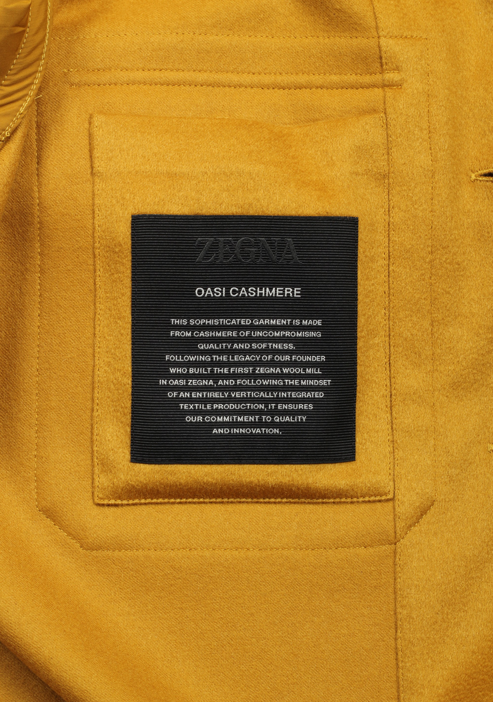 ZEGNA Mustard Yellow Oasi Alba Cashmere Overshirt – image 5