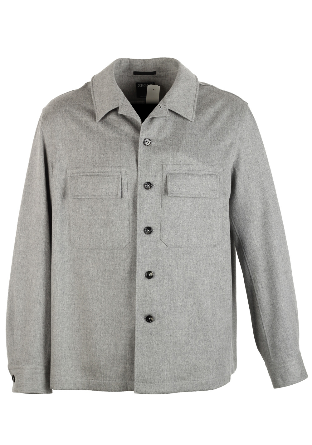 ZEGNA Gray Oasi Alba Cashmere Overshirt