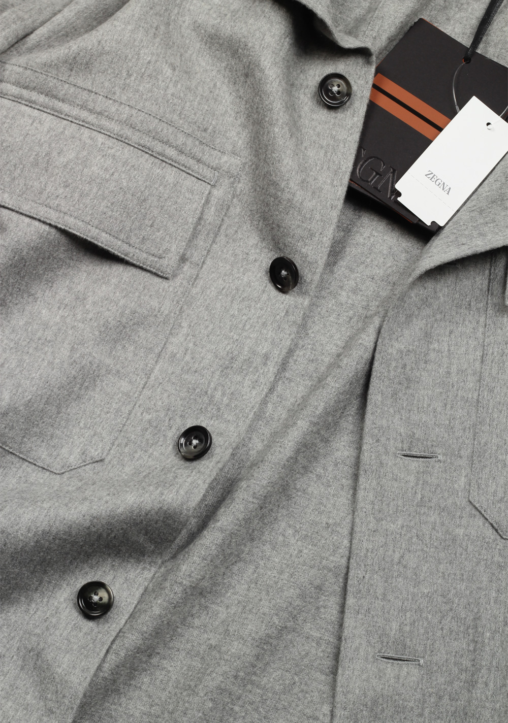 ZEGNA Gray Oasi Alba Cashmere Overshirt – image 2