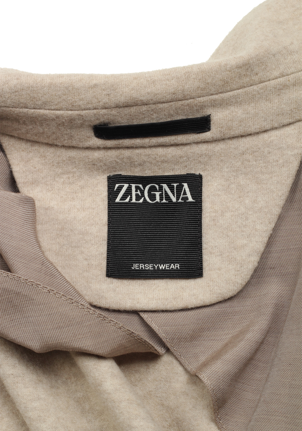 ZEGNA Beige Jerseywear Alpe Cashmere Overshirt Jacket – image 6