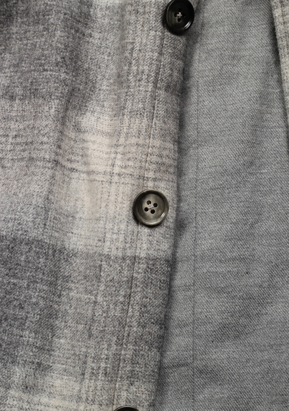ZEGNA Gray Checked Oasi Silk Cashmere Overshirt Coat Size Medium / 50 IT / 40R U.S. – image 3